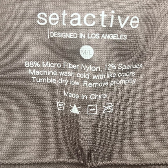 SET ACTIVE Sculptec Leggings - Mocha M/L - Picture 5 of 6